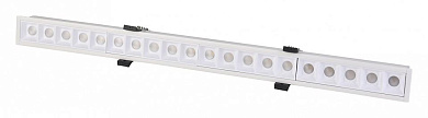 встраиваемый потолочный линейный светильник белого цвета