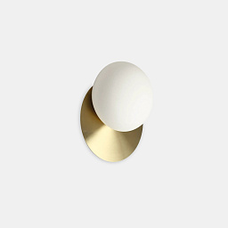 293646 Ideal lux Ninfea настенный светильник с латунным основанием и шарообразным плафоном