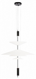 10244/C Black Loft It Skylar подвесной светильник с дисковым плафоном белый