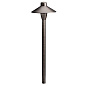 12V Brass 6.75" Path Light Centennial Brass светильник-столбик для дорожек 15478CBR Kichler — фото 4