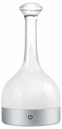 745945 Lightstar Alfa настольная лампа с плафоном в форме колбы алюминиевого цвета