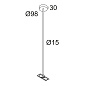 CENTRAL ROD SUSPENSION SUPERNOVA FLAT 1m комплектующие светильника Delta Light — фото 1