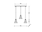 Подвесной светильник Arte Lamp LANCASTER A5891SP-3BK — фото 2