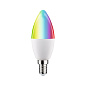 29146 Paulmann LED Candle 470 лм 5 Вт RGBW+ с регулировкой яркости, матовый — фото 1