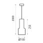 ACB Iluminacion Inda 3855/10 Подвесной светильник Белый/Дымчатый, LED GU10 1x8W