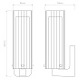 1411006 Ottavino Wall Astro lighting настенный светильник матовый чёрный — фото 7
