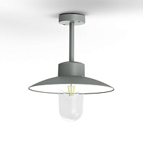 Belcour N° 2; Clear glass E27 60W; Metal grey