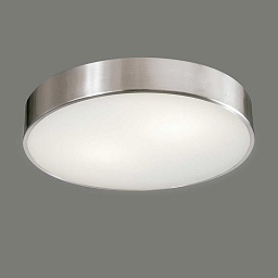 P03953NSL ACB Iluminacion Dins накладной потолочный светильник круглый никелированный с опаловым рассеивателем