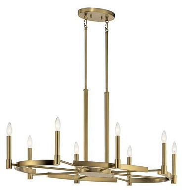 Tolani  8 Light Oval Chandelier Brushed Natural Brass люстра 52429BNB Kichler