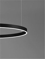 Triac Dimmable 3000K Sandy Black Aluminium & Acrylic LED 80 Watt 220-240 Volt 6000Lm IP20 D: 150 H: 250 cm