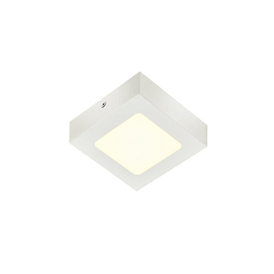потолочный и настенный светильник квадратной формы белого цвета