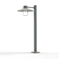 Aubanne N° 3; Clear glass E27 23W; Metal grey