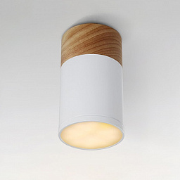 WOODL01 Imperiumloft Wood накладной потолочный светильник цилиндрической формы с деревянной вставкой