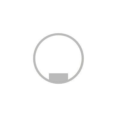 настенный светильник в виде кольца с матовым рассеивателем белого цвета