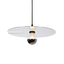 MIRRO SUSPENDED 2.0 Jet Black + Glossy Aluminium Wever Ducre Mirro подвесной светильник черный