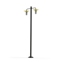 Cooper N° 5; Frosted glass E27 52W; Glossy sulfur yellow
