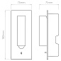 Настенный светильник Astro Fuse Switched LED II 1215039, матовый никель — фото 2