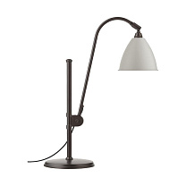 BESTLITE BL1 - LAMPE DE TABLE/Pied laiton, abat-jour blanc classique