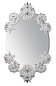 OVAL MIRROR W/O FRAME WHITE Овальное настенное зеркало Lladro 01007767