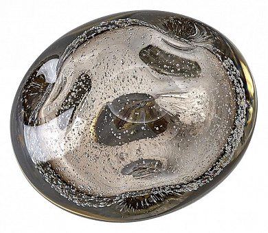 накладной светильник из стекла серого оттенка