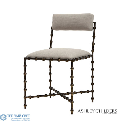 Elder Dining Chair-Bronze-COM Global Views кресло