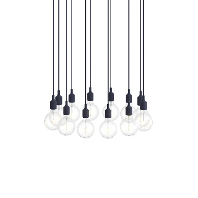 E27 Pendant Cluster подвесной светильник Muuto White / Midnight Blue E27CLB0112