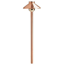 15820CO27 Kichler 12 volt led уличный светильник-столбик из меди с куполообразным отражателем