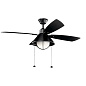 54" Seaside Fan Satin Black люстра-вентилятор 310181SBK Kichler — фото 3