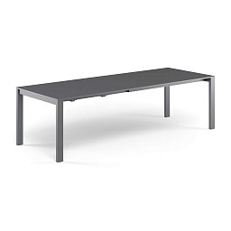 Раздвижной садовый стол Round EMU, 160+54+54×100, сталь 479
