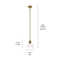 Eastmont 1 Light Mini Pendant Brushed Natural Brass подвесной светильник 52405BNB Kichler — фото 12