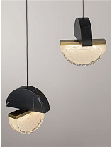 Triac Dimmable Clear & White Cloud Glass, Black Marble, Brass Gold Metal, Matt Black Metal Base LED 18Watt 220-240Volt 1206Lm IP20 2700K D:38 H:150 cm