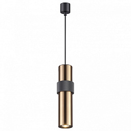 4739/5L Odeon Light Afra подвесной светильник с вертикальным корпусом и золотыми вставками