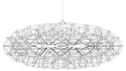 9027-75 Chrome Loft It Raimond подвесной светильник сферический серебристый крупный