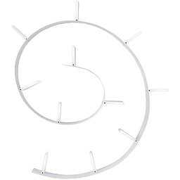800503 Kartell Bookworm книжная полка спиралевидной формы белого цвета