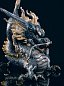 Фарфоровая скульптура дракона Great Dragon Lladro, синий с золотым люстром 01001934 — фото 3
