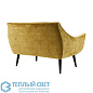 Leandro Settee Marigold Velvet Grey Ash мягкое сиденье Arteriors 8163 — фото 3