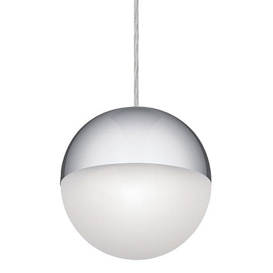 Moonlit LED 3000K 7.75" Pendant Chrome with White Glass подвесной светильник 83854CHWH Kichler