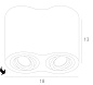 A5644PL-2SI Arte Lamp  точечный накладной светильник GU10 2х50W — фото 4