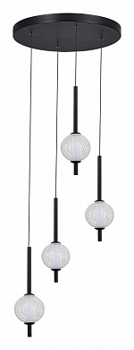подвесной светильник с каскадом шаровых стеклянных плафонов