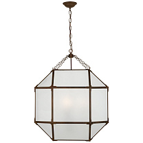 Morris Large Lantern античный цинк с матовым стеклом