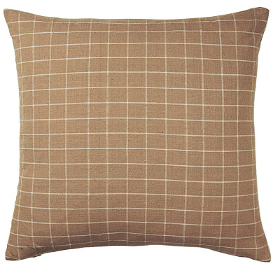1104267478 Ferm Living Brown Декоративная подушка, клетка, 50x50 см