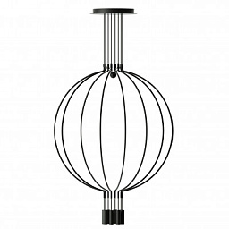 SPLIAIG8NENELED Axolight Liaison L8 SP LED крупная дизайнерская люстра чёрный