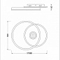 10234/1LED BL Escada Arctic потолочный светильник, 45Вт, 3000-6000K, 3786лм, черный