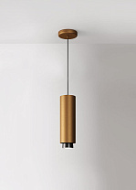 подвесной светильник бронзового оттенка с многоплафонной композицией