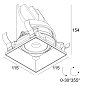 28534 9210 B Delta Light ENTERO SQ-L TRIMLESS Встроенный точечный светильник — фото 1