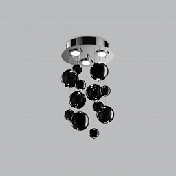 Metal Lux Bolero PL 3L 70 современная люстра с тремя плафонами чёрный; хром 251.330.03