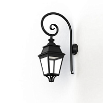 Avenue 3 N° 3; Clear glass Built-in LED 3000°K warm white 35W; Dark black