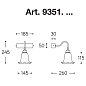 9351.IB.P BARACCA Aldo Bernardi настенный накладной светильник
