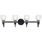 Greenbrier 4 Light Vanity Light Black настенный светильник 45393BK Kichler — фото 2