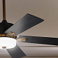 56" Icon 5 Blade LED Indoor Ceiling Fan Satin Black люстра-вентилятор 300395SBK Kichler — фото 6